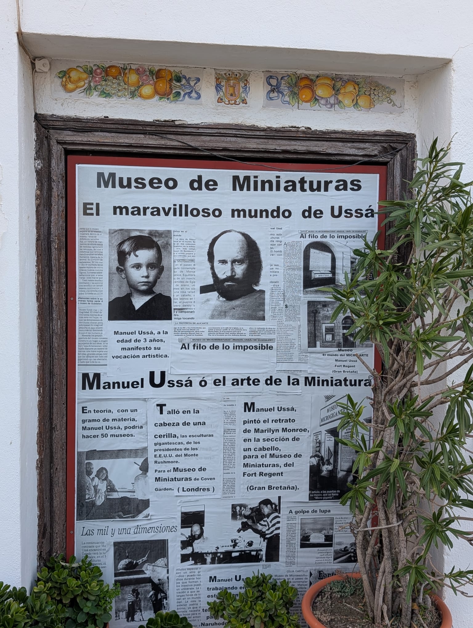 MicroGigante, kunstenaar van dit museum heet Manuel Ussa