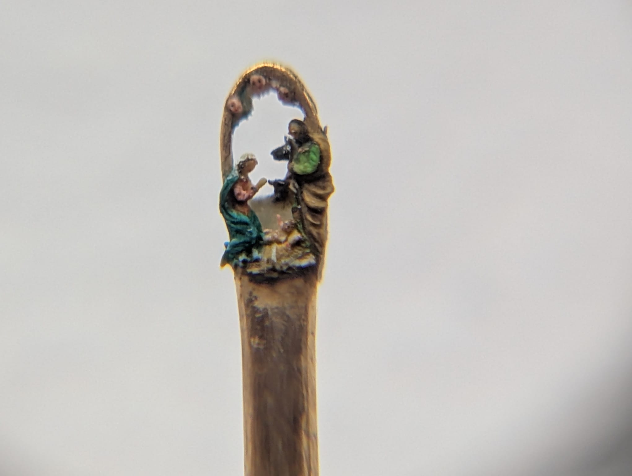 Kerst afbeeldingen, in het oog van een naald